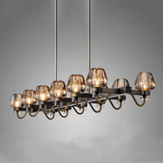 Galad Contemporary Crystal Linear Chandelier