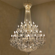 JC Extra Large European-style Multi-layers Candle Luxury Crystal Chandelier