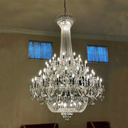 JC Extra Large European-style Multi-layers Candle Luxury Crystal Chandelier